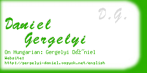 daniel gergelyi business card